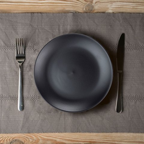 Talerz deserowy ceramiczny czarny SOHO 21cm NAVA 10-141-051