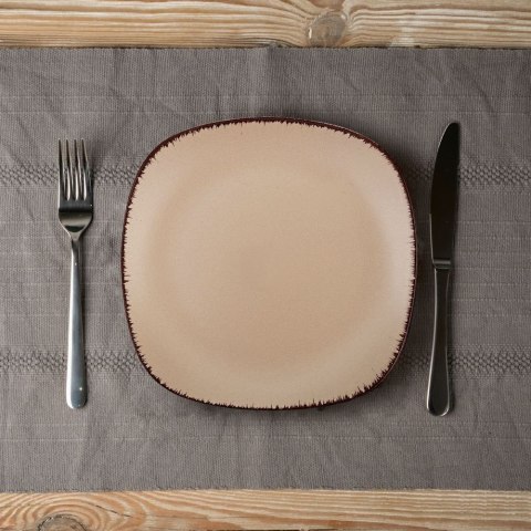 Talerz deserowy ceramiczny kwadratowy SUGAR 20cm NAVA 10-099-242
