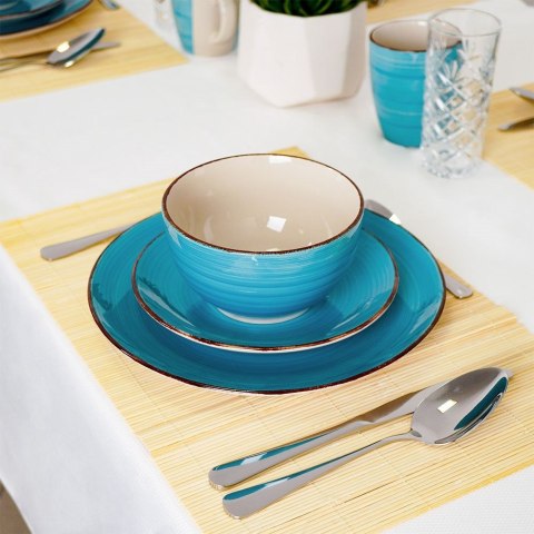 Talerz deserowy ceramiczny niebieski 20cm SIAKI COLLECTION 139113-T