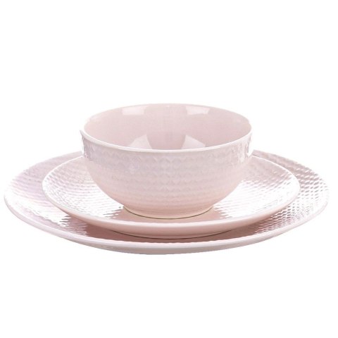 Talerz deserowy ceramiczny różowy RELIEF 21cm ORION 128440