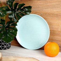 Talerz deserowy ceramiczny zielony RELIEF 21cm ORION 128441