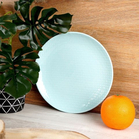 Talerz deserowy ceramiczny zielony RELIEF 21cm ORION 128441