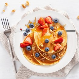 Talerz deserowy porcelanowy biały SERCE 19cm ORION 128473