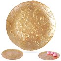 Talerz deserowy szklany złoty 21cm VILDE 139236