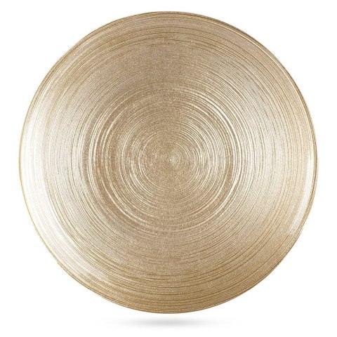 Talerz deserowy szklany złoty 21cm VILDE 139265