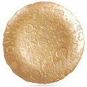 Talerz deserowy szklany złoty 28cm VILDE 139237