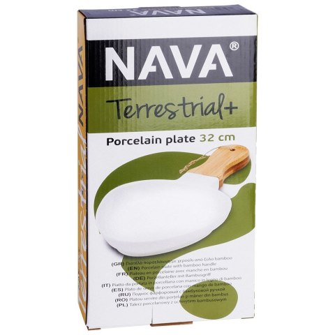 Talerz do serwowania porcelanowy TERRESTRIAL 32x14.5cm NAVA 10-263-045