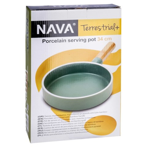 Talerz do serwowania porcelanowy TERRESTRIAL 34x20.5cm NAVA 10-263-114