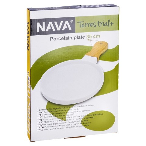 Talerz do serwowania porcelanowy TERRESTRIAL 34.5x21.5cm NAVA 10-263-024
