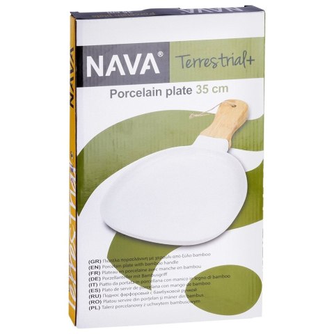 Talerz do serwowania porcelanowy TERRESTRIAL 34.5x21.5cm NAVA 10-263-031