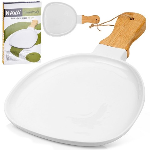 Talerz do serwowania porcelanowy TERRESTRIAL 34.5x21.5cm NAVA 10-263-031