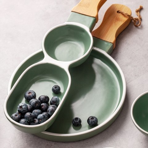 Talerz do serwowania porcelanowy TERRESTRIAL 34.5x21.5cm NAVA 10-263-124