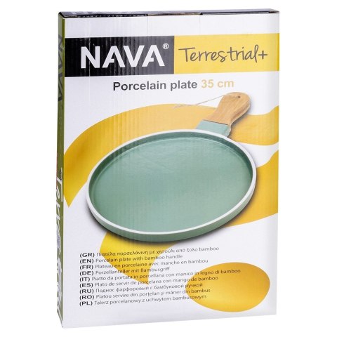 Talerz do serwowania porcelanowy TERRESTRIAL 34.5x21.5cm NAVA 10-263-124