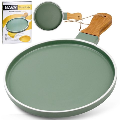 Talerz do serwowania porcelanowy TERRESTRIAL 34.5x21.5cm NAVA 10-263-124