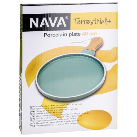 Talerz do serwowania porcelanowy TERRESTRIAL 40x26.5cm NAVA 10-263-125