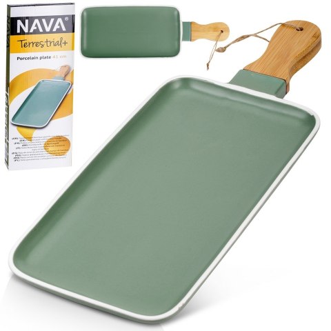 Talerz do serwowania porcelanowy TERRESTRIAL 41x15cm NAVA 10-263-129