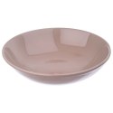 Talerz obiadowy głęboki ceramiczny brązowy ALFA 20.5cm 850ml ORION 128434