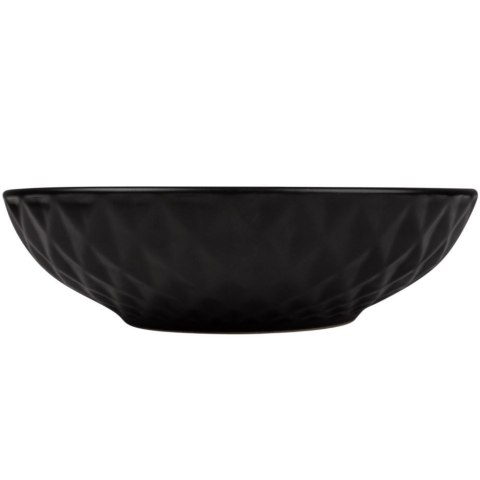 Talerz obiadowy głęboki ceramiczny czarny SOHO 20cm 1L NAVA 10-141-122