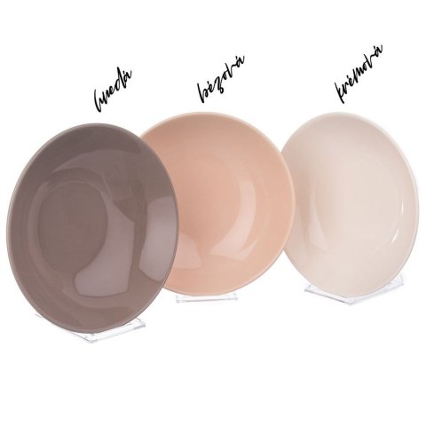 Talerz obiadowy głęboki ceramiczny kremowy ALFA 20.5cm 850ml ORION 128435