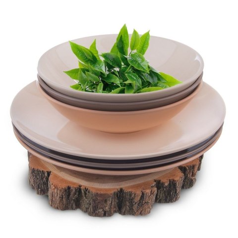 Talerz obiadowy głęboki ceramiczny kremowy ALFA 20.5cm 850ml ORION 128435