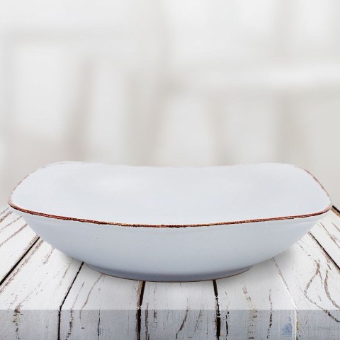 Talerz obiadowy głęboki ceramiczny kwadratowy SUGAR 23cm 900ml NAVA 10-099-233