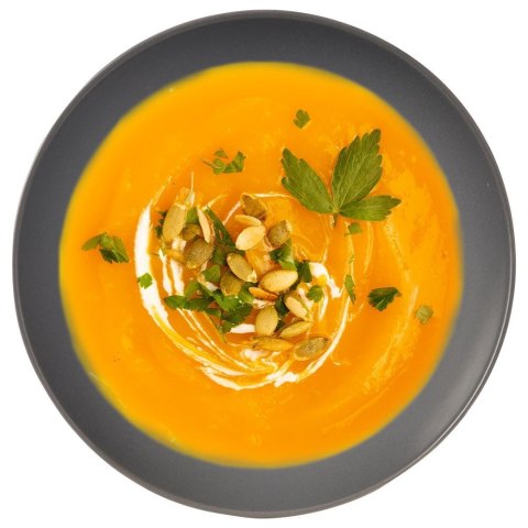 Talerz obiadowy głęboki ceramiczny szary ALFA 20.5cm 900ml ORION 128466