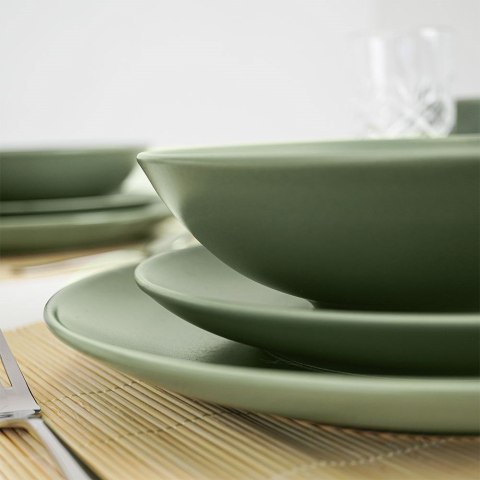 Talerz obiadowy głęboki ceramiczny zielony ALFA 20.5cm 900ml ORION 128479