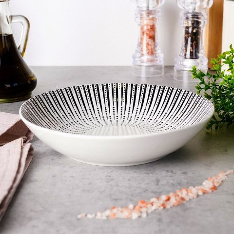 Talerz obiadowy głęboki porcelanowy IRIS 20cm 750ml NAVA 10-099-313