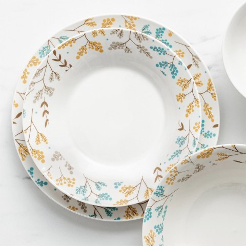 Talerz obiadowy głęboki porcelanowy LYDIA 22.5cm 700ml NAVA 10-099-343