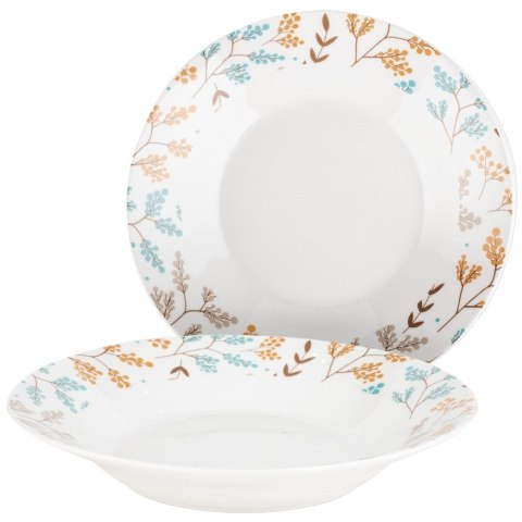 Talerz obiadowy głęboki porcelanowy LYDIA 22.5cm 700ml NAVA 10-099-343