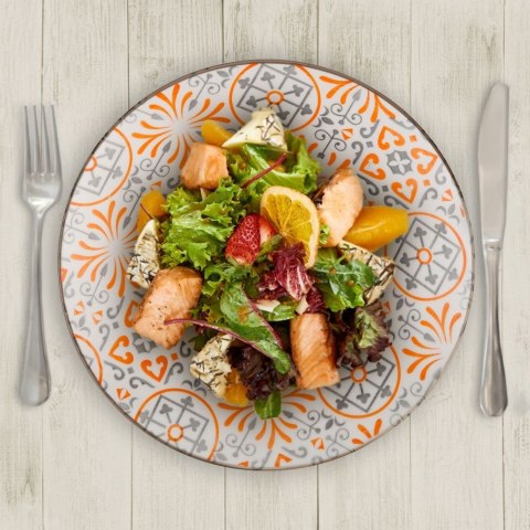 Talerz obiadowy głęboki porcelanowy MAIOLICA 23cm 650ml NAVA 10-099-133