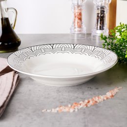 Talerz obiadowy głęboki porcelanowy MAYA 22.5cm 700ml NAVA 10-099-353