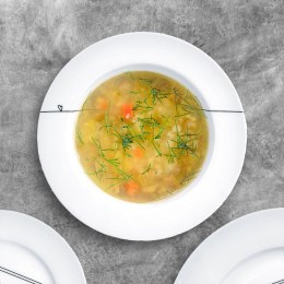 Talerz obiadowy głęboki porcelanowy biały SERCE 22cm 250ml ORION 128474