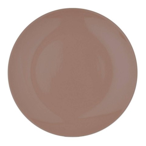 Talerz obiadowy płytki ceramiczny brązowy 27.5cm ORION 128366-BR