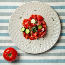 Talerz obiadowy płytki ceramiczny szary SOHO 27cm NAVA 10-141-130