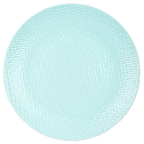 Talerz obiadowy płytki ceramiczny zielony RELIEF 27cm ORION 128444