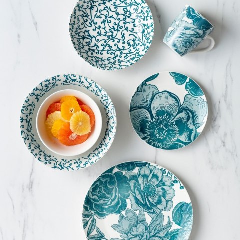 Talerz obiadowy płytki porcelanowy AURORA 27cm NAVA 10-099-331