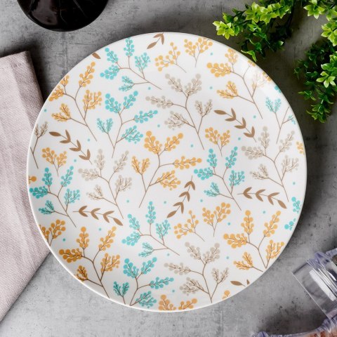 Talerz obiadowy płytki porcelanowy LYDIA 27cm NAVA 10-099-341