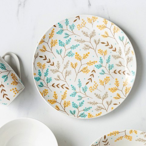 Talerz obiadowy płytki porcelanowy LYDIA 27cm NAVA 10-099-341