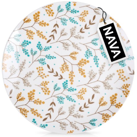 Talerz obiadowy płytki porcelanowy LYDIA 27cm NAVA 10-099-341