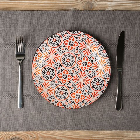 Talerz obiadowy płytki porcelanowy MAIOLICA 27cm NAVA 10-099-131