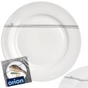 Talerz obiadowy płytki porcelanowy biały SERCE 27cm ORION 128475
