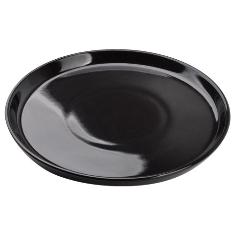 Talerz obiadowy płytki porcelanowy czarny 24cm MONDEX 139150