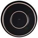 Talerz obiadowy płytki porcelanowy czarny 24cm MONDEX 139150