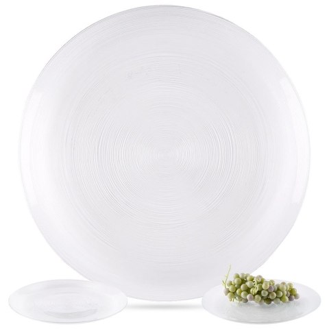 Talerz obiadowy płytki szklany 28cm VILDE 139258