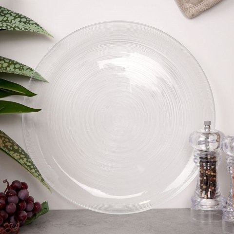 Talerz obiadowy płytki szklany 32.5cm VILDE 139259