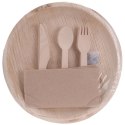 Talerze i sztućce jednorazowe drewniane 30 ele. EXCELLENT HOUSEWARE 128102
