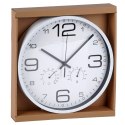 Zegar ścienny na ścianę biały z termometrem higrometrem 30cm VILDE 569939