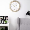 Zegar ścienny na ścianę biały złoty 50cm VILDE 568074
