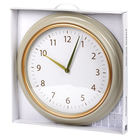 Zegar ścienny na ścianę biały złoty 50cm VILDE 568074